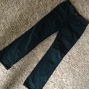 Marylin straight size 8 NYDJ pants green stretchy